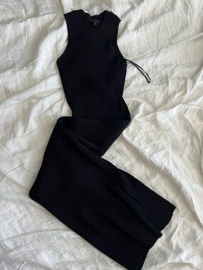 COS ribbed maxi dress